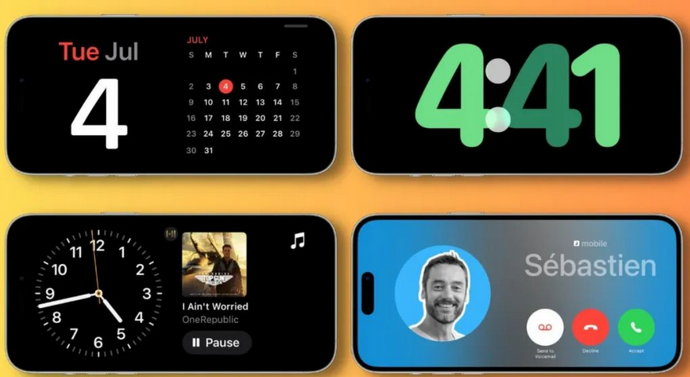 新和苹果手机维修分享iOS17横屏充电待机显示有什么好处 